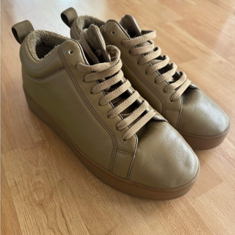 Bottega Veneta Tan/Brown High Top Sneakers